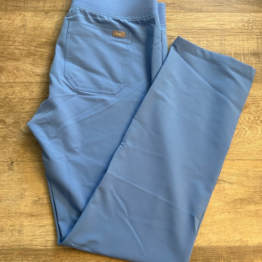 Figs Ceil Blue Livingston Scrub Pants Medium Tall. New.